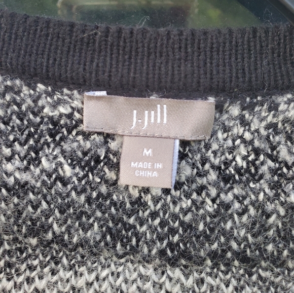J Jill Aztec print oversized cardigan Cashmere EUC - Picture 3 of 6